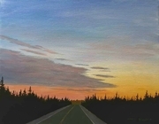 Sunset on Veterans Memorial Highway
