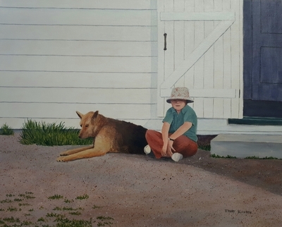 Boy with his dog