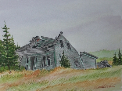 Old House at Caplin Cove print