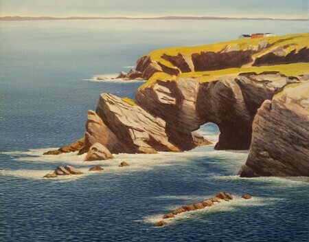 THE MOUSE HOLE - BURNT POINT, Conception Bay print